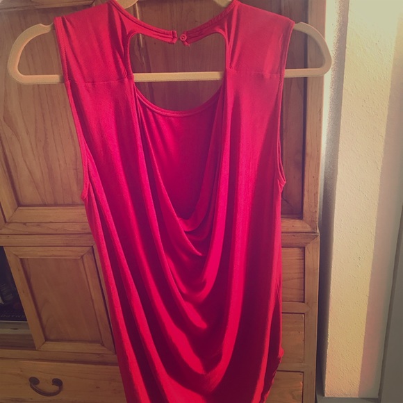 Michael Stars Tops - Magnificent Red Draped Back Michael Star OS